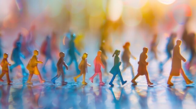 Indistinguishable figures running together in a charitable blur.