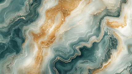 Fototapeta premium Fluid Marble: Swirls of flowing color, resembling marble texture with a mix of soft and bold hues, creating an elegant, fluid background