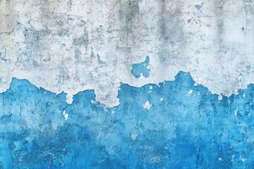 Obraz premium Blue and white gradient concrete wall background
