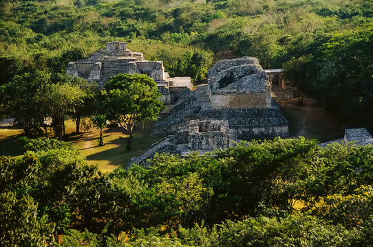 Ruins at Ek' Balam on the Yucatan peninsula of Mexico; Yucatan, Mexico