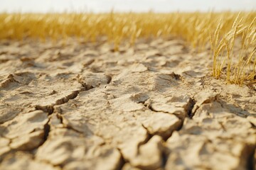 Drought causes wheat harvest failure and environmental disaster.