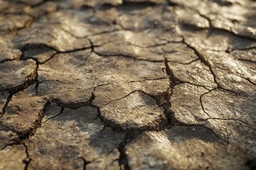 Dry soil due to degradation