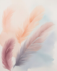 Obraz premium Colourful Feathers Background