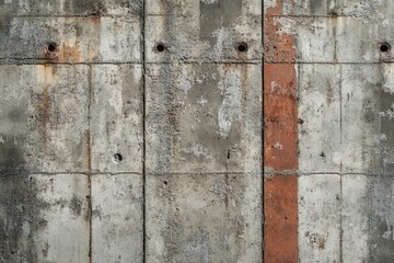 Damaged reinforced concrete wall needs protection from oxidation.