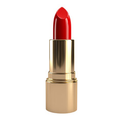 Vibrant Red Lipstick in Golden Casing