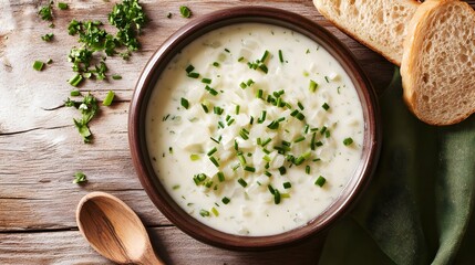 Gzik Traditional Polish Cottage Cheese Spread with Chives and Onion (Polish Cuisine)