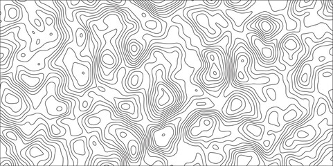 Layered Topographic Contour Vector Design: Organic Waves and Geometric Lines Form a Minimalist Background with a Subtle, Geographic Feel. Monochrome Topographic Vector Pattern: Seamless Contour Lines.