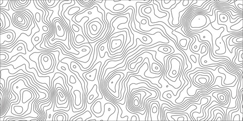 Layered Topographic Contour Vector Design: Organic Waves and Geometric Lines Form a Minimalist Background with a Subtle, Geographic Feel. Monochrome Topographic Vector Pattern: Seamless Contour Lines.