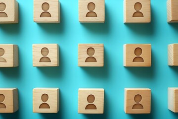 Obraz premium Connecting the Global Workforce People & Business Collaboration