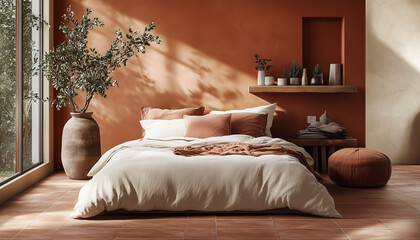 Beautiful and comfy bedroom design,  sophisticated living space, timeless aesthetic home