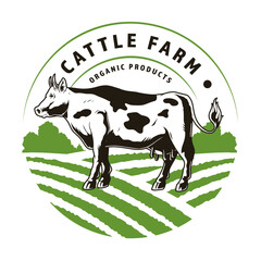 Cattle farm logo