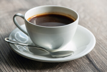 cup of coffee on white background