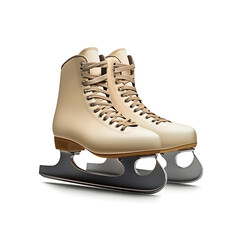 Figure skates isolated on white with clipping path