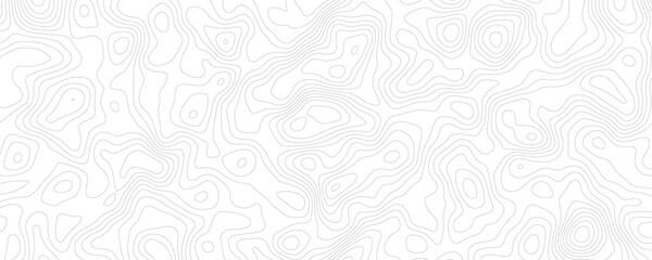 Modern Monochrome Contour Pattern, Subtle Topographic Background for Art and Design
