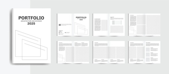 Architecture portfolio, professional portfolio design