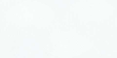 White abstract background. Modern circle lines pattern. Futuristic concept. Minimal geometric design.