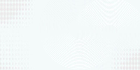 White abstract background. Modern circle lines pattern. Futuristic concept. Minimal geometric design.