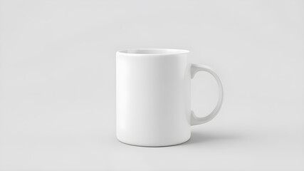 Obraz premium A plain white ceramic mug mock up. Generative AI
