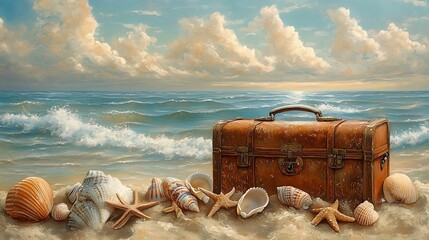 Treasured moments by the shore a journey of seashells and memories