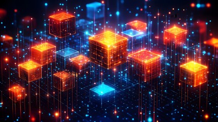 Fototapeta premium Tech-driven business analyst, strategic data overlays and digital transformation