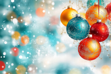 Fototapeta premium Christmas Ornaments Vector Illustration