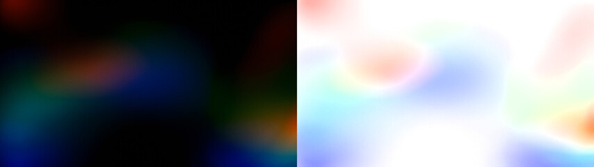 Colorful abstract light streak overlay on black background, creating a dynamic, vibrant effect.  Black and Transparent PNG for overlay effect.