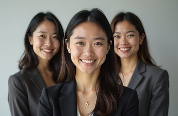portraits on neutral backgrounds highlighting connection and individuality
