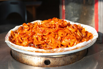 Korean Traditional Food Pork Shell Cooking