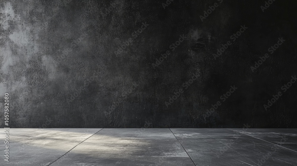 Poster blackboard texture on a wall with a dark background featuring ample copy space for text or graphics