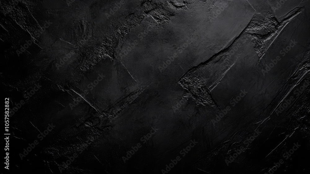 Aufkleber black abstract background featuring a dark gray textured concrete wall gritty design element with am