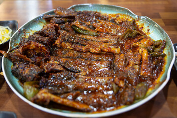 Braised Pollack, food boiled down in soy sauce or other seasonings