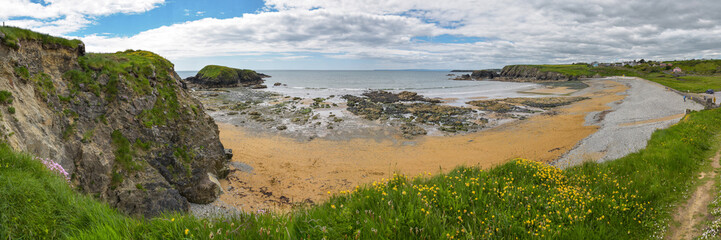 Steilküste an Annestown Beach in Irland