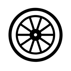Fototapeta premium bike wheel icon