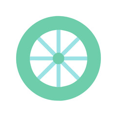 Obraz premium bike wheel icon