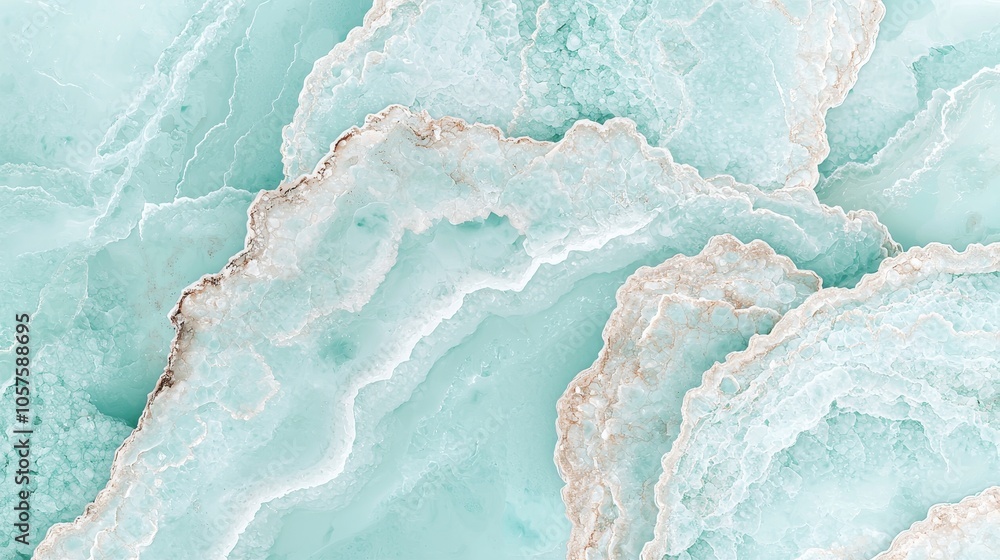 Poster stunning turquoise geode patterns a natural masterpiece of intricate layers and textures captured in