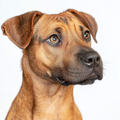 Obraz premium Mixed Breed Dog Isolated