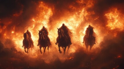 Fototapeta premium Four Horsemen of the Apocalypse