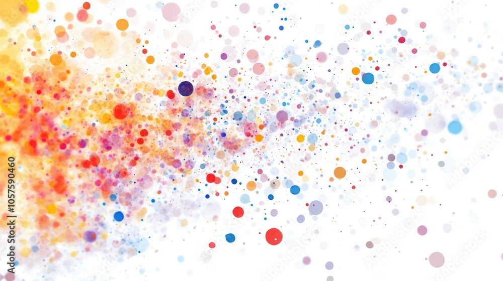 Poster a mesmerizing abstract portrayal of quantum finance, where clusters of luminous dots and graphs danc