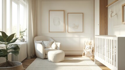 Fototapeta premium Modern Nursery Interior Design