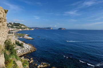 The seafront of Pozzuoli, a town in the province of Naples, Italy.