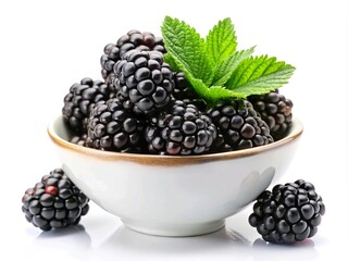 blackberries in a bowl