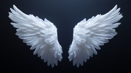 Fototapeta premium Elegant White Angel Wings