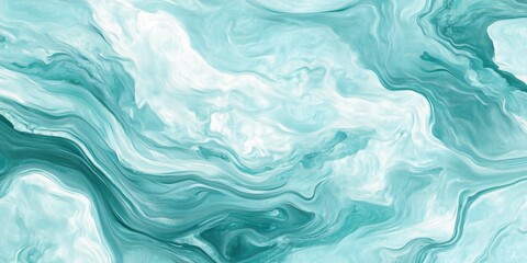 Fototapeta premium Water ripple textures in soft blue and green shades, giving a soothing and natural look