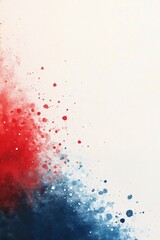 Abstract color cloud blending red, white, and blue tones in a soft artistic pattern