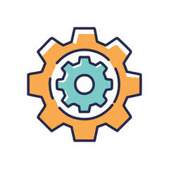 Gears synergy process. Interlocking gears symbolize teamwork, efficiency, and seamless workflow.  A perfect representation of collaboration.