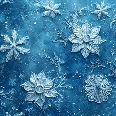 Cool Blue Gradient Background with Intricate Details and Textured Elements for Creative Design Projects