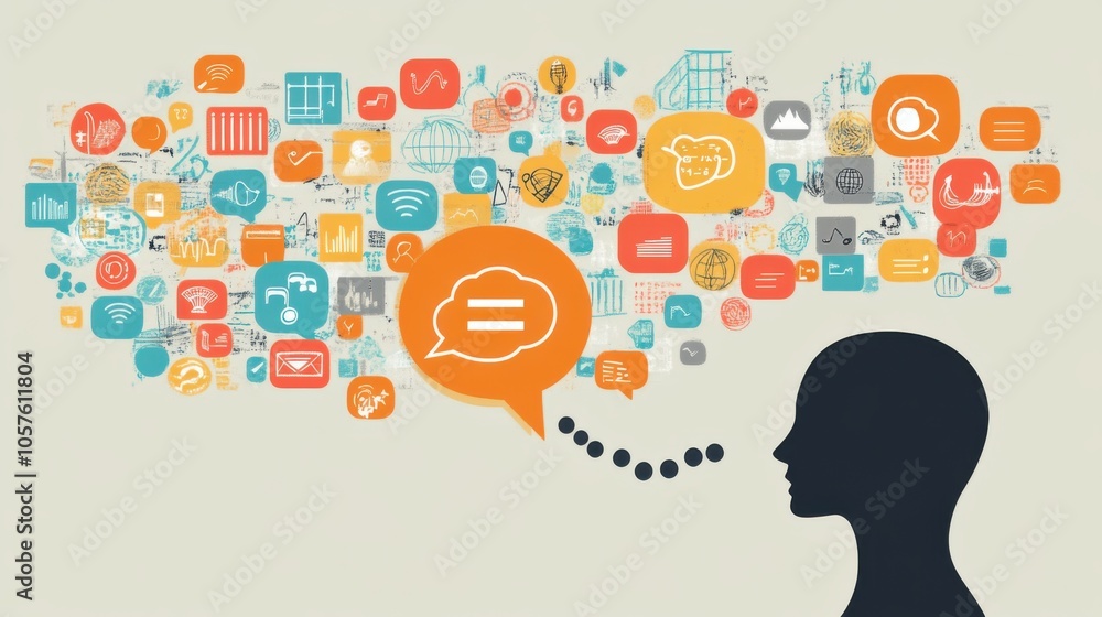 Poster natural language processing system analyzing human speech