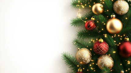 Christmas tree with balls