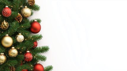 Christmas tree with balls