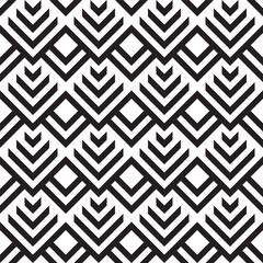 Vector geometric ornament in ethnic style. Abstract seamless pattern with EPS 10.Simple modern background texture. Repeat geo design